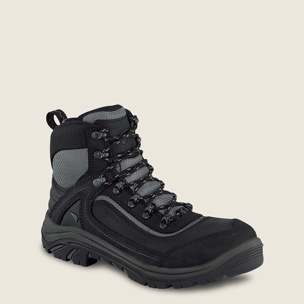 Botas de Trabajo Red Wing Mujer Negros/Grises - Trades - 6-Inch Waterproof Safety Toe - 137-ABXWSZ